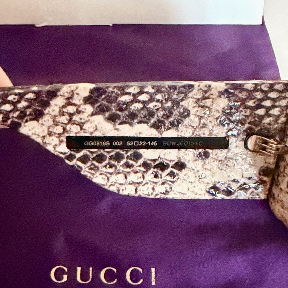 Gucci Genuine Python Sunglasses - Picture 7 of 14